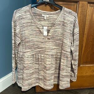 Maurices baby doll long sleeve top